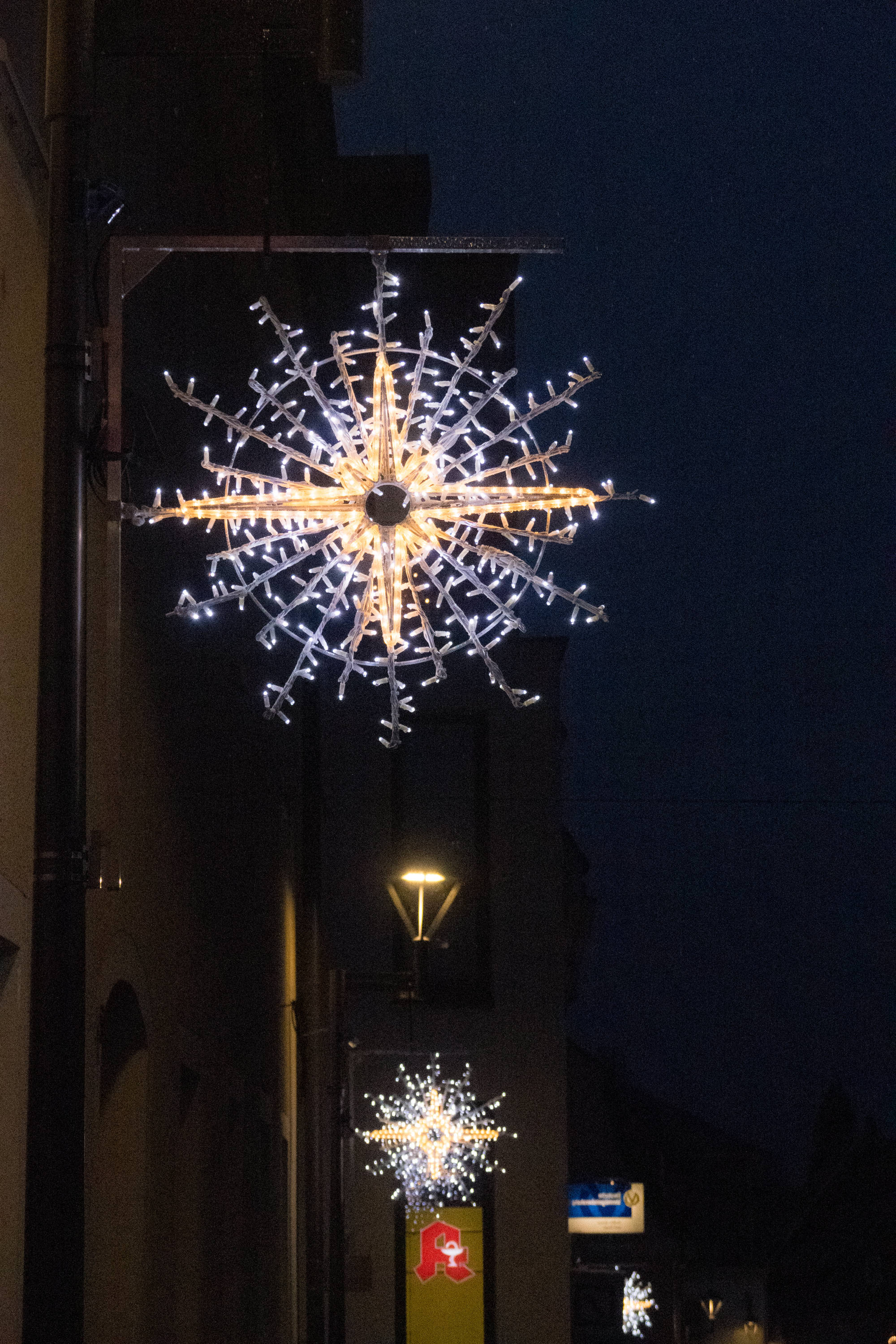 Frankenberg Sachsen Weihnachtsbeleuchtung Lichttechnik Busch