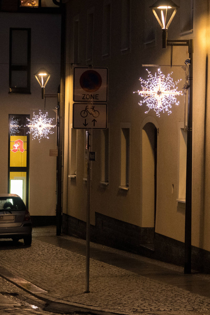 Frankenberg Sachsen Weihnachtsbeleuchtung