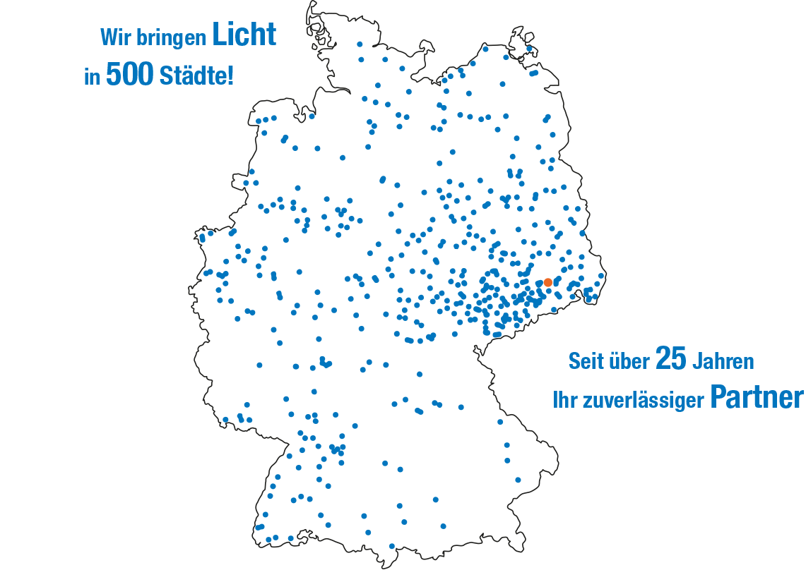 Wir bringen Licht in 500 Städte